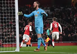 Arsenal V Manchester United 2017-18 Prints: Alexandre Lacazette's Thrilling Winner: Arsenal vs Manchester United