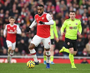 Arsenal V Sheffield United 2019-20 Prints: Alexis Lacazette in Action: Arsenal vs. Sheffield United, Premier League 2019-2020
