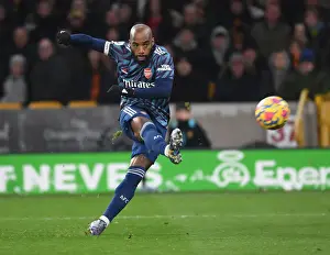 Alexis Lacazette in Action: Wolverhampton Wanderers vs Arsenal, Premier League 2021-22