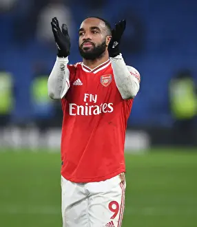 Alexis Lacazette Applauding Arsenal Fans After Chelsea Match, Premier League 2019-20