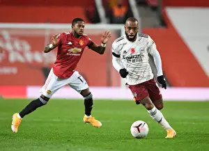 Manchester United V Arsenal 2020-21 Prints: Alexis Lacazette Breaks Past Fred: Manchester United vs. Arsenal, 2020-21 Premier League