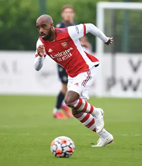 Arsenal V Millwall 2021-22 Prints: Alexis Lacazette in Pre-Season Form: Arsenal's Star Strikers Shines Against Millwall (2021-22)