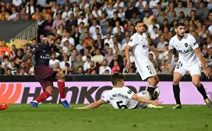 Valencia CF V Arsenal 2018-19 Prints: Alexis Lacazette Scores the Decisive Goal: Arsenal's Europa League Semi-Final Triumph over Valencia