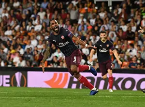 Valencia CF V Arsenal 2018-19 Prints: Alexis Lacazette's Brace: Arsenal Advances to Europa League Final vs. Valencia