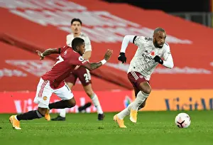 Manchester United V Arsenal 2020-21 Prints: Alexis Lacazette's Brilliant Maneuver: Outsmarting Fred at Old Trafford