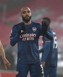 Images Dated 26th January 2021: Alexis Lacazette's Hat-Trick: Arsenal's Empty-Stadium Victory Over Southampton (2021)