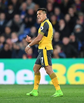 Crystal Palace V Arsenal 2016-17 Prints: Alexis Sanchez: In Action for Arsenal Against Crystal Palace, Premier League 2016-17