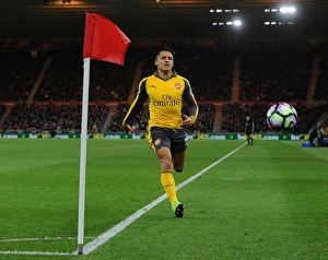 Middlesbrough V Arsenal 2016-17 Prints: Alexis Sanchez: In Action for Arsenal Against Middlesbrough, Premier League 2016-17