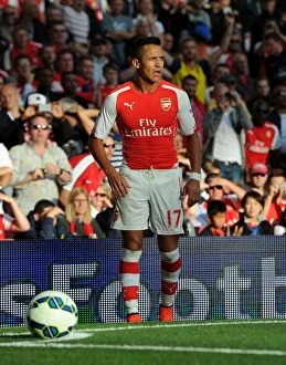 Images Dated 16th August 2014: Alexis Sanchez: In Action for Arsenal in Premier League Clash Against Crystal Palace (2014/15)