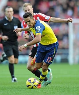 Sunderland v Arsenal 2014/15 Collection: Alexis Sanchez: In Action for Arsenal vs. Sunderland, Premier League 2014/15