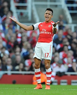 Arsenal V Burnley 2014/15 Prints: Alexis Sanchez in Action: Arsenal vs. Burnley (2014/15)