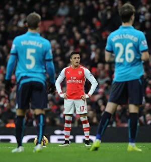 Images Dated 11th January 2015: Alexis Sanchez: In Action for Arsenal vs. Stoke City (2014-15)