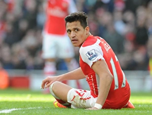 Arsenal Everton 2014-15 Prints: Alexis Sanchez in Action: Arsenal vs. Everton, Premier League 2015