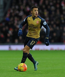 Alexis Sanchez in Action: Arsenal vs. West Bromwich Albion, Premier League 2015-16