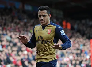 Bournemouth V Arsenal 2015-16 Prints: Alexis Sanchez in Action: Arsenal vs. Bournemouth, Premier League 2015-16