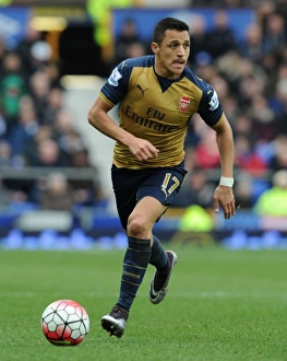 Everton V Arsenal 2015-16 Prints: Alexis Sanchez in Action: Arsenal vs. Everton, Premier League 2015-16