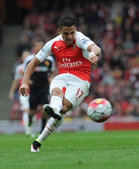 Arsenal V Watford 2015-16 Prints: Alexis Sanchez in Action: Arsenal vs. Watford, Premier League 2015-16
