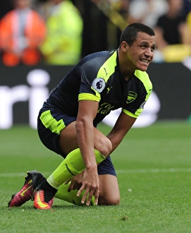 Watford V Arsenal 2016-17 Prints: Alexis Sanchez in Action: Arsenal vs. Watford, Premier League 2016-17