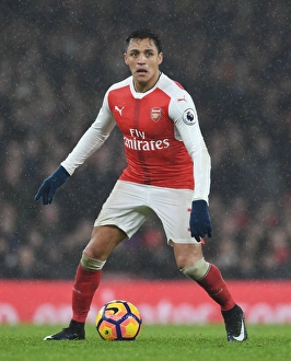 Arsenal V Watford 2016-17 Prints: Alexis Sanchez in Action: Arsenal vs. Watford (2016-17)