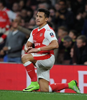 Arsenal V Lincoln City 2016-17 Prints: Alexis Sanchez in Action: Arsenal vs. Lincoln City - Emirates FA Cup Quarter-Final