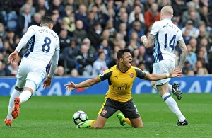 West Bromwich Albion V Arsenal 2016-17 Prints: Alexis Sanchez in Action: Arsenal vs. West Bromwich Albion, Premier League 2016-17
