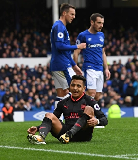 Everton V Arsenal 2017-18 Prints: Alexis Sanchez in Action: Arsenal vs. Everton, Premier League 2017-18