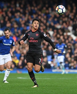 Everton V Arsenal 2017-18 Prints: Alexis Sanchez in Action: Arsenal vs. Everton, Premier League 2017-18