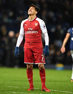 West Bromwich Albion V Arsenal 2017-18 Prints: Alexis Sanchez in Action: Arsenal vs. West Bromwich Albion, Premier League 2017-18