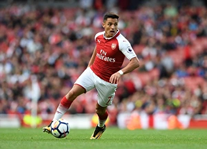 Arsenal V AFC Bournemouth 2017-18 Prints: Alexis Sanchez in Action: Arsenal vs AFC Bournemouth, Premier League 2017-18
