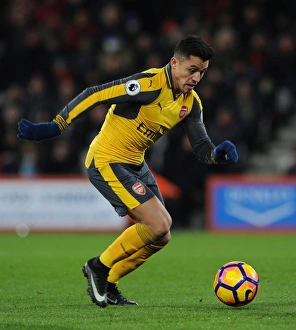 AFC Bournemouth V Arsenal 2016-17 Prints: Alexis Sanchez in Action: Arsenal vs Bournemouth, Premier League 2016-17