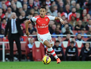Arsenal V Burnley 2014/15 Prints: Alexis Sanchez in Action: Arsenal vs Burnley, Premier League 2014/15