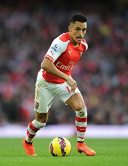 Arsenal V Burnley 2014/15 Prints: Alexis Sanchez in Action: Arsenal vs Burnley, Premier League 2014/15