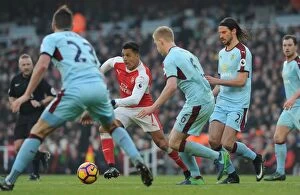Arsenal v Burnley 2016-17 Collection: Alexis Sanchez in Action: Arsenal vs Burnley (2016-17)