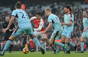 Arsenal V Burnley 2016-17 Prints: Alexis Sanchez in Action: Arsenal vs Burnley (2016-17)