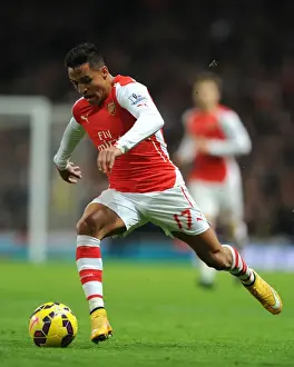 Arsenal V Manchester United 2014-15 Prints: Alexis Sanchez in Action: Arsenal vs Manchester United, Premier League 2014-15