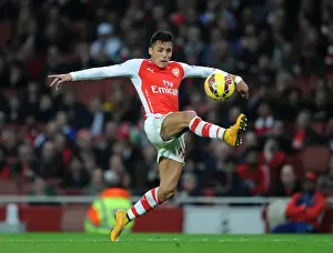 Arsenal V Manchester United 2014-15 Prints: Alexis Sanchez in Action: Arsenal vs Manchester United, Premier League 2014-15
