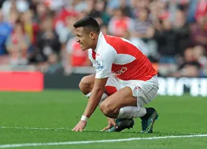 Arsenal V Manchester United 2015/16 Prints: Alexis Sanchez in Action: Arsenal vs Manchester United (Premier League 2015/16)