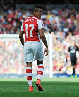 Arsenal V AS Monaco 2014-15 Prints: Alexis Sanchez in Action: Arsenal vs AS Monaco, Emirates Cup 2014