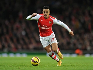 Arsenal V Southampton 2014-15 Prints: Alexis Sanchez in Action: Arsenal vs Southampton, Premier League 2014-15