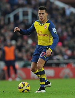 Alexis Sanchez in Action: Arsenal vs Stoke City, Premier League 2014-15