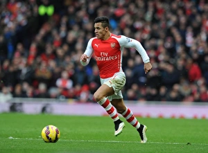 Alexis Sanchez in Action: Arsenal vs Stoke City, Premier League 2014-15