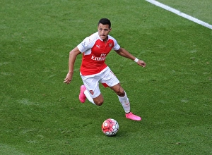 Arsenal V Stoke City 2015-16 Prints: Alexis Sanchez in Action: Arsenal vs Stoke City, Premier League 2015-16