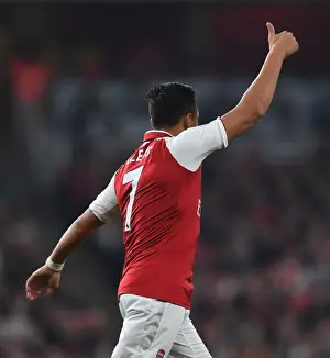 Arsenal V West Bromwich Albion 2017-18 Prints: Alexis Sanchez in Action: Arsenal vs West Bromwich Albion, Premier League 2017-18