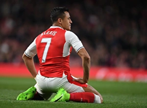 Arsenal V West Ham United 2016-17 Prints: Alexis Sanchez in Action: Arsenal vs West Ham United, Premier League 2016-17