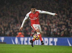 Arsenal V Watford 2016-17 Prints: Alexis Sanchez: In Action for Arsenal Against Watford, Premier League 2016-17