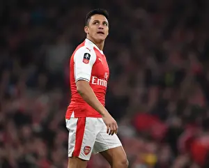 Arsenal V Lincoln City 2016-17 Prints: Alexis Sanchez in Action: Arsenal's FA Cup Thriller vs. Lincoln City
