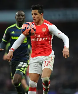 Arsenal V Middlesbrough - FA Cup 2014-15 Prints: Alexis Sanchez in Action: Arsenal's FA Cup Victory over Middlesbrough