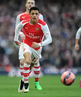 Arsenal V Middlesbrough - FA Cup 2014-15 Prints: Alexis Sanchez in Action: Arsenal's FA Cup Victory over Middlesbrough