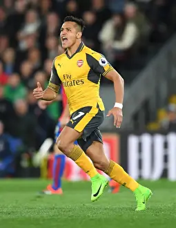 Crystal Palace V Arsenal 2016-17 Prints: Alexis Sanchez in Action: Arsenal's Premier League Battle at Crystal Palace (2016-17)