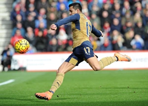 Bournemouth V Arsenal 2015-16 Prints: Alexis Sanchez in Action: Arsenal's Star Forward vs